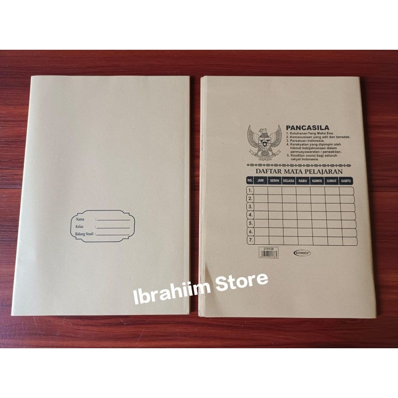 SAMPUL BUKU BOXY COKLAT MURAH ISI 20