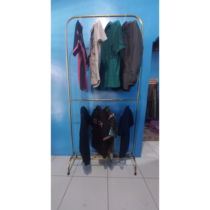 GAWANGAN BAJU 2 TINGKAT TINGGI 2M