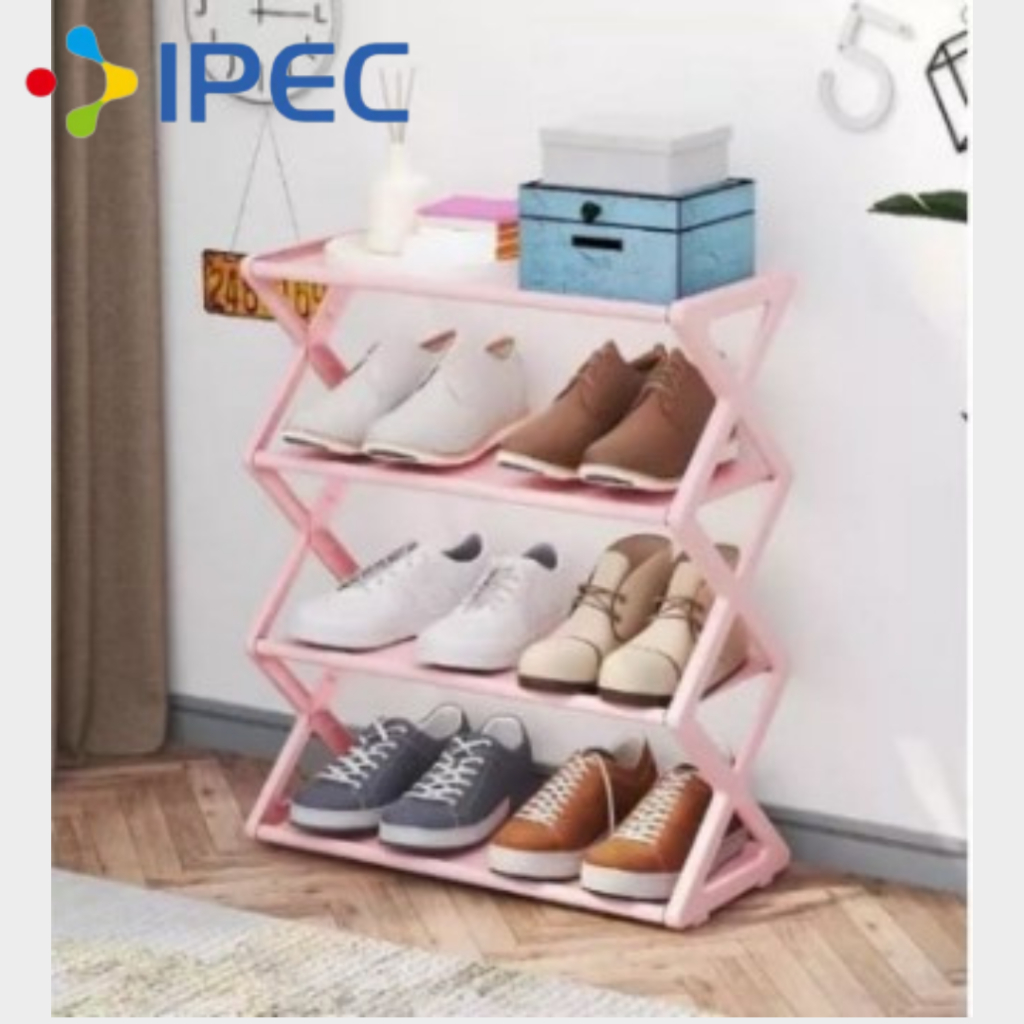 RAK SEPATU ZIGZAG/ RAK SANDAL SEPATU 4 SUSUN SERBAGUNA X SHAPE SHOE RACK 5204