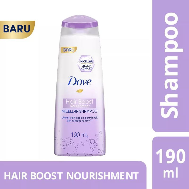 Dove shampo micellar hair boost 160ml