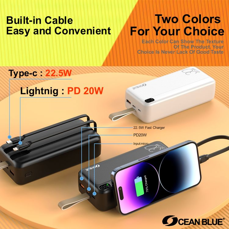 Ocean Blue OCN A159 Power Bank 30000mAh PD QC 3.0 22.5W Super Fast Carging