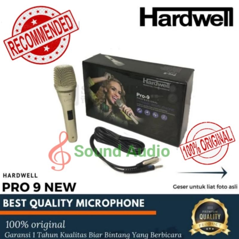 mic kabel hardwell pro9 mic kabel pro 9 barang dijamin original