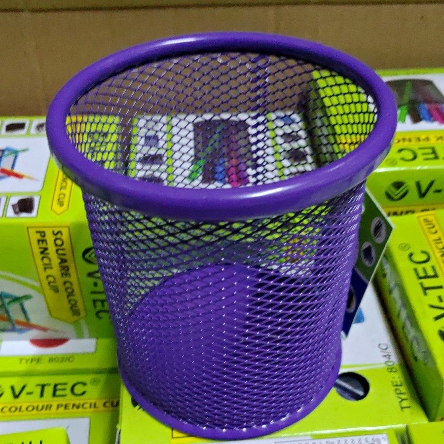 

Desk Pen / Tempat Pensil Pulpen Cup Bulat Kotak VTEC 802/B