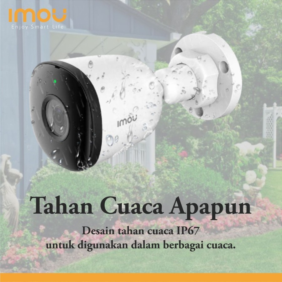 Outdoor CCTV IMOU Bullet POE 4MP Smart IP Camera CCTV Tahan Cuaca H.265 GARANSI RESMI | Kamera CCTV IP cam