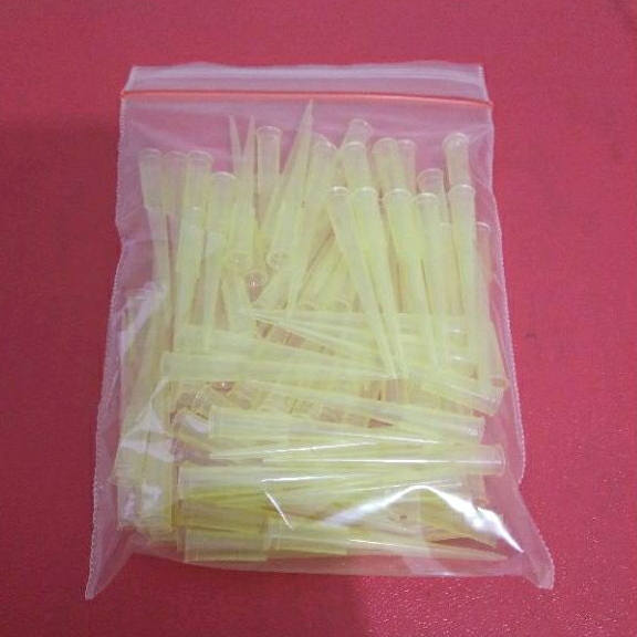 Tips micropipette 2-200 uL. Yellow Tips. Isi 100 pcs. Tips Mikropipet.