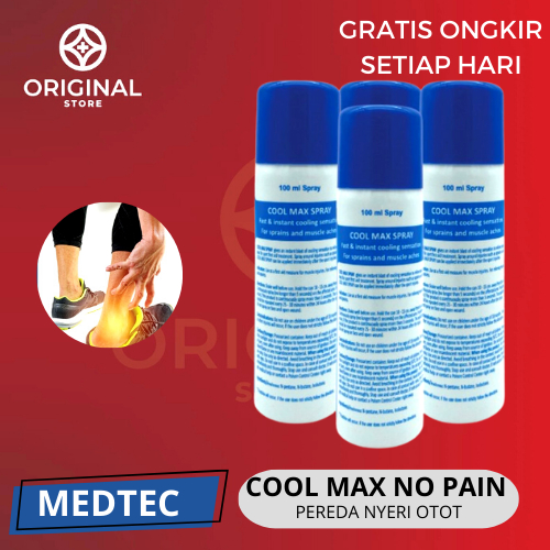 COOL MAX NO PAIN SPRAY PEREDA NYERI OTOT SEMPROTAN KRAM 100 ML - MEDTEC