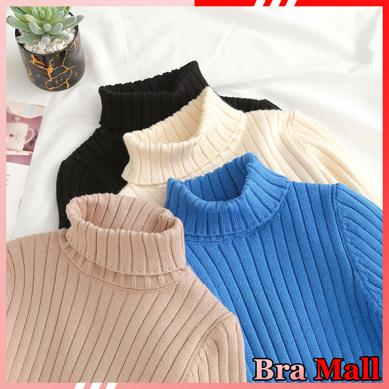 【 Bra Mall 】BJ-026 Rajut Turtleneck Premium Lengan Panjang Import Bahan Adem | Inner Hijab Premium Impor | Manset Baju Wanita Premium