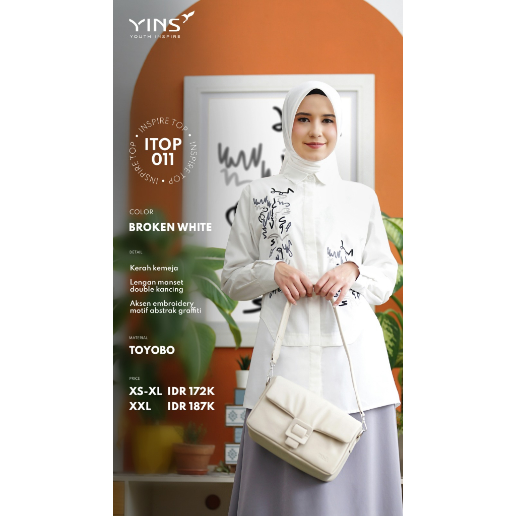 Inspire Top ITOP 11 Bahan Toyobo Atasan Wanita Simpel Modern BISA COD Terbaru Casual Style