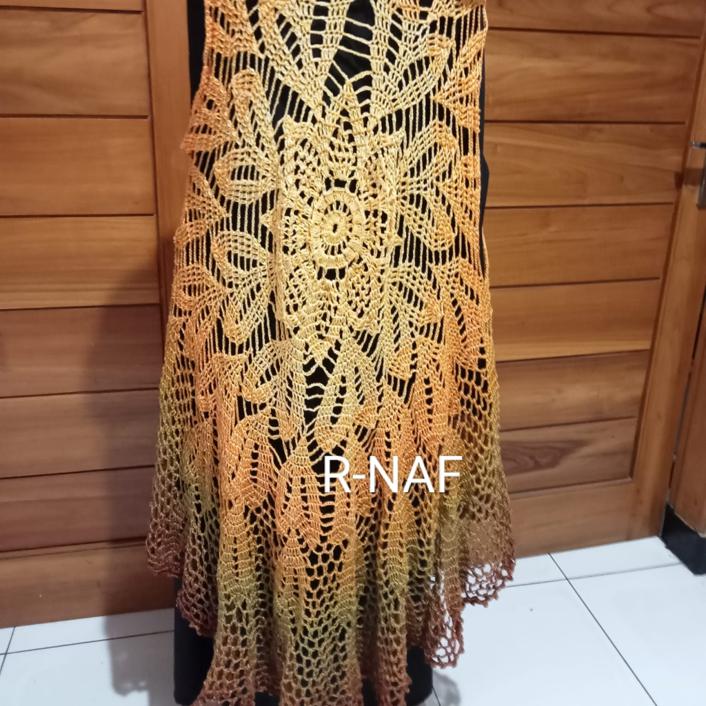 Outer rajut Handmade,Outer rajut panjang,Outer crochet