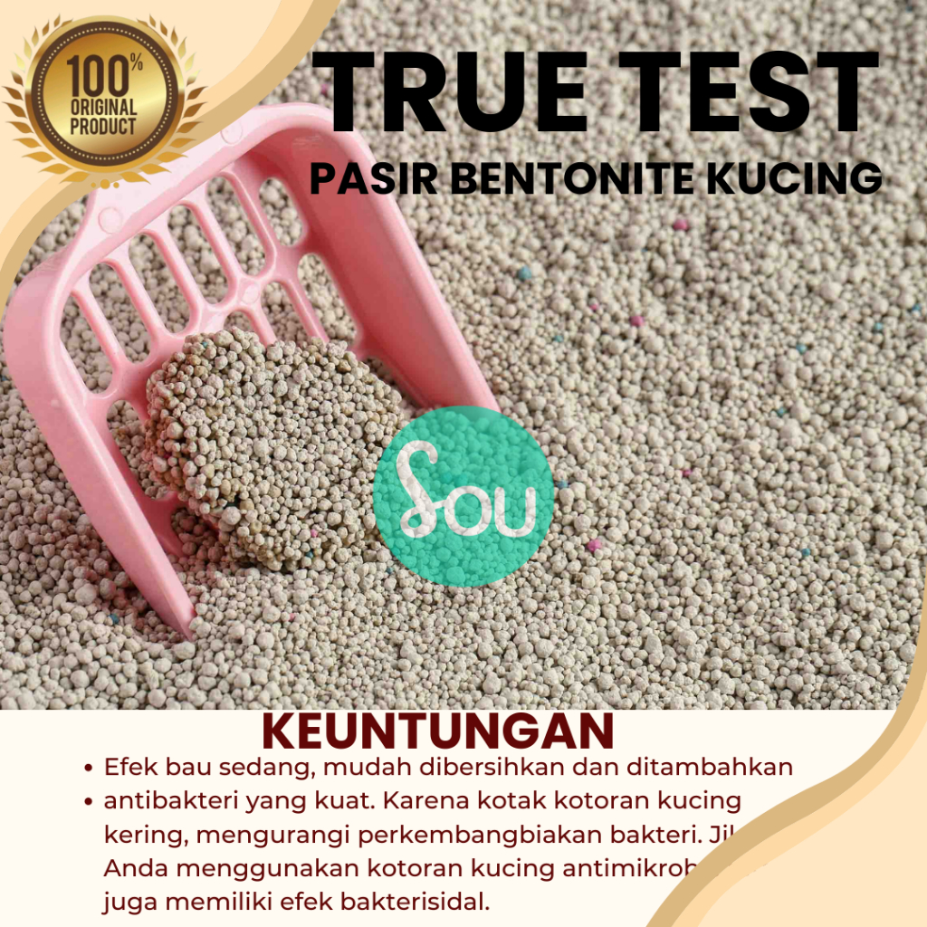 Pasir Gumpal True Test 5 Liter Kucing Pasir Anti Bau 10 Liter Original