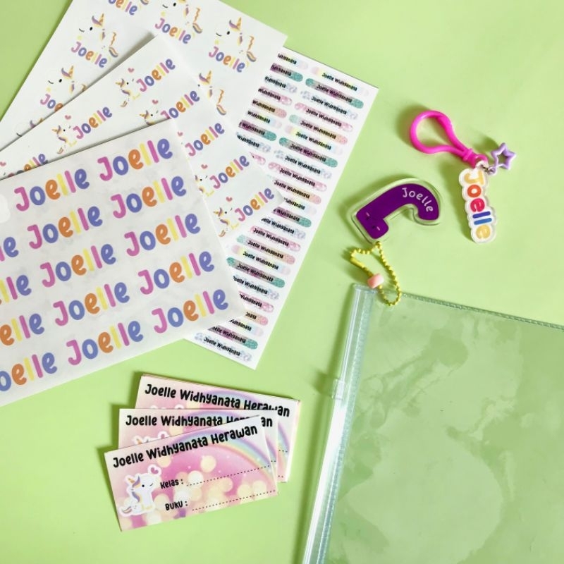 

(LIGHTLYSKY) Back To School Komplit Label Nama Set