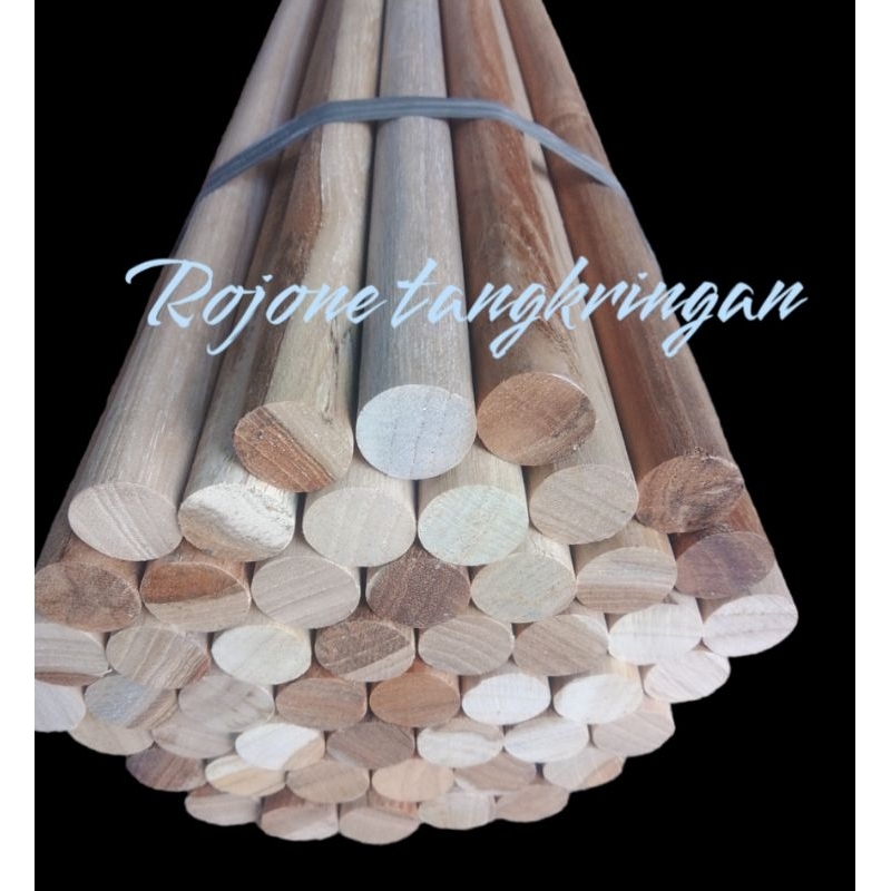 Dowel kayu jati 2cm