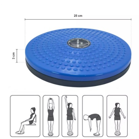 DHIO - Piring Senam / Waist Twisting Disc - Alat Olahraga Putar Pelangsing Tubuh Pengecil Perut Pinggang Piringan Senam Pengencang Bokong