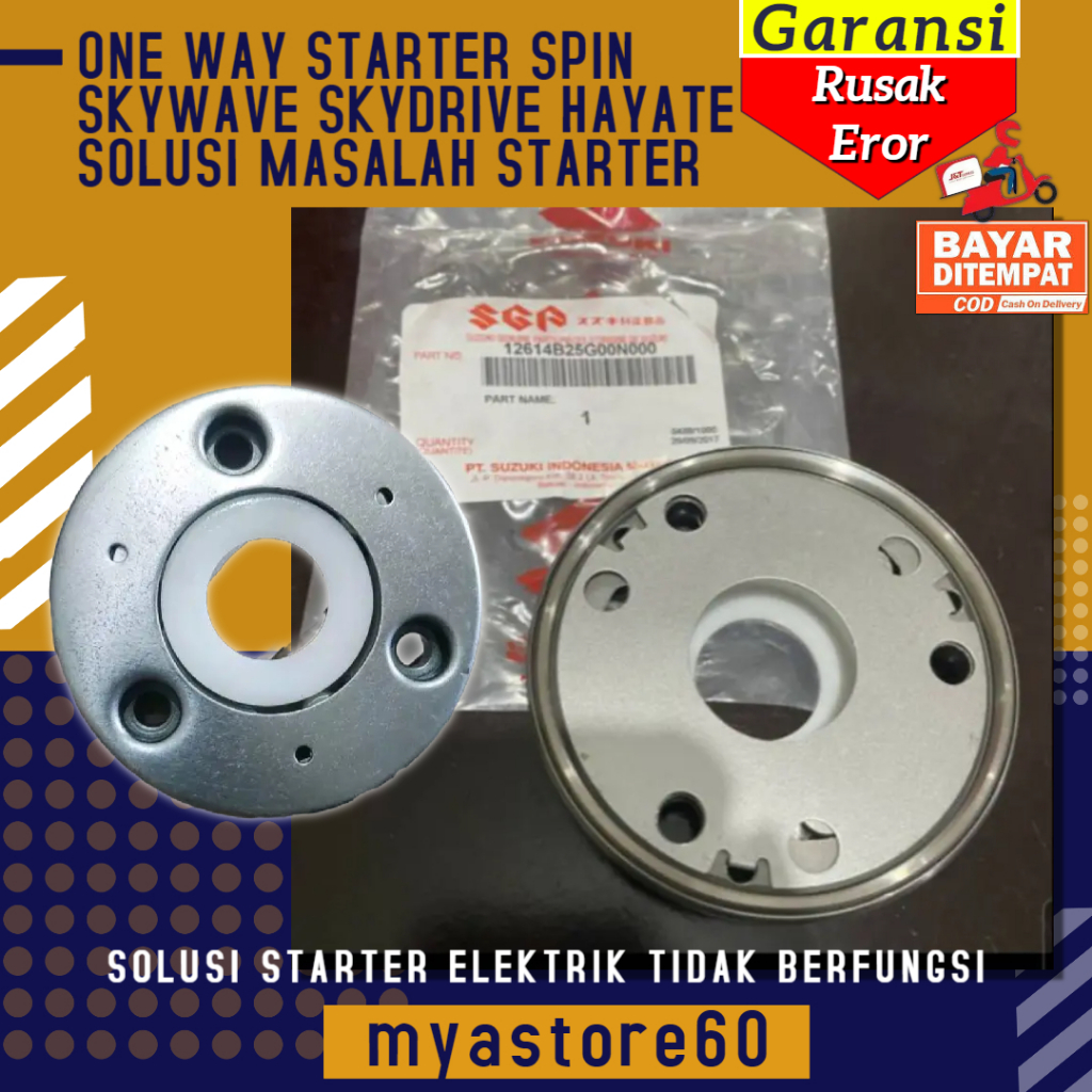 One Way Starter SGP untuk Motor Skydrive Skywave Hayate Spin Kebutuhan Starter Elektrik