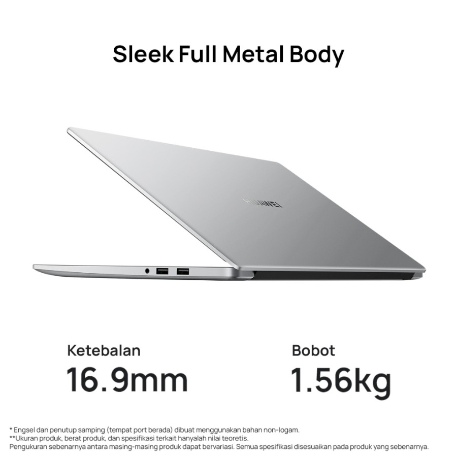 HUAWEI MateBook D15 AMD Ryzen 7 5700U 8GB 512GB SSD 15.6&quot; FHD IPS W11 Garansi Resmi