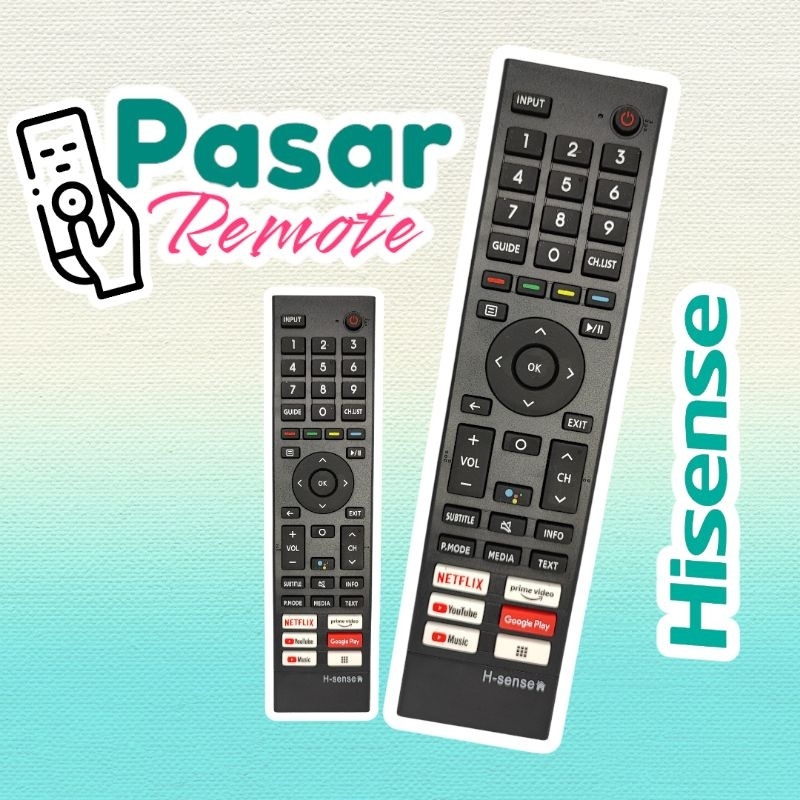 Remote remot TV Hisense Smart Android - J3