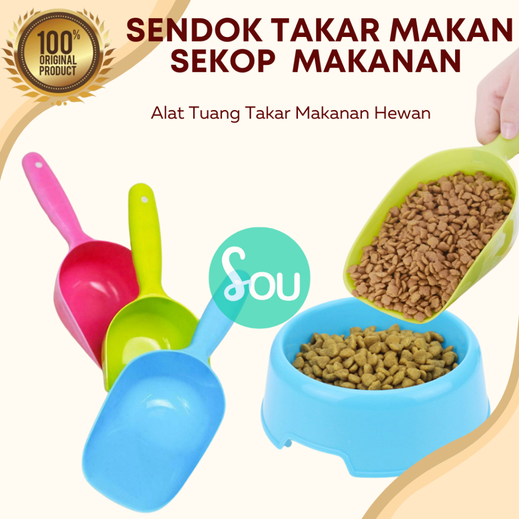 Sekop scoop serok makanan anjing Kucing