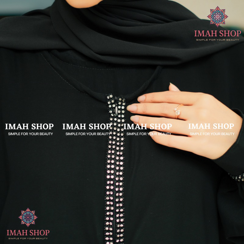 NEW EXCLUSIVE ABAYA TURKEY KAFTAN DUBAI OUTHER SAUDI 2IN1 MATA Swarovski ORI #abayaturkey #kaftan #abaya #abayablink kaames  812