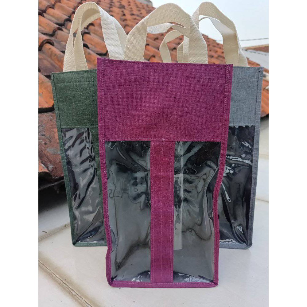 tas botol minum 2 liter viral size 17.5*10*34 cm warna polos