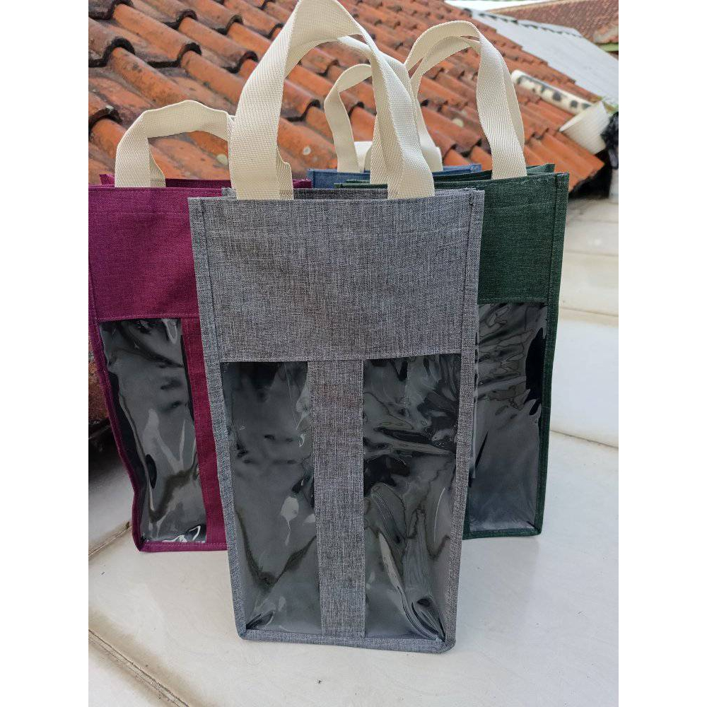 tas botol minum 2 liter viral size 17.5*10*34 cm warna polos