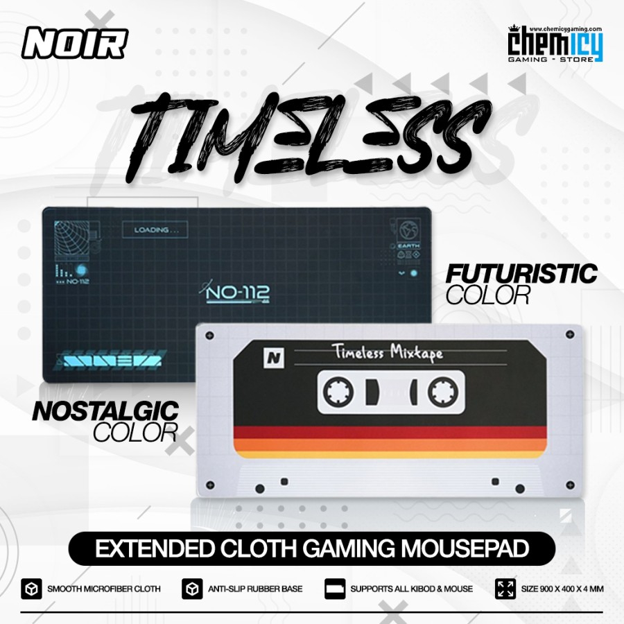 Noir Timeless Deskmat Cloth Gaming Mousepad - Futuristic