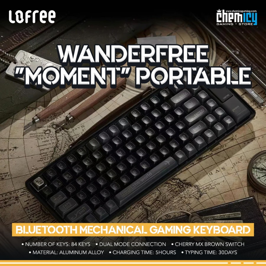 Lofree Wanderfree &quot;Moment&quot; Portable Bluetooth Gaming Keyboard