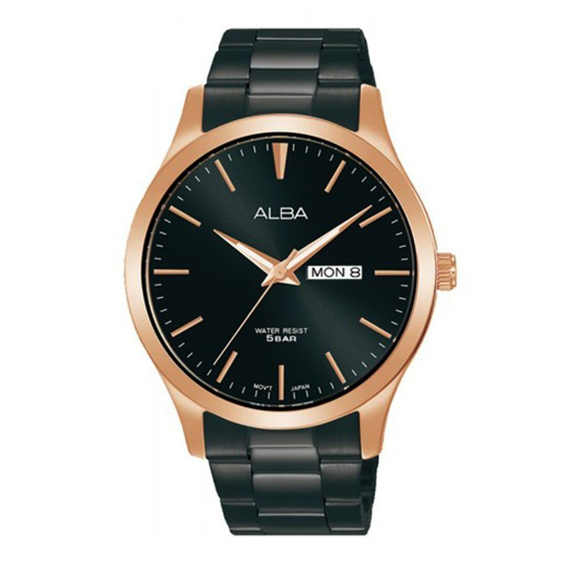 Alba AJ6122X1 Jam Tangan Pria Rosegold Black
