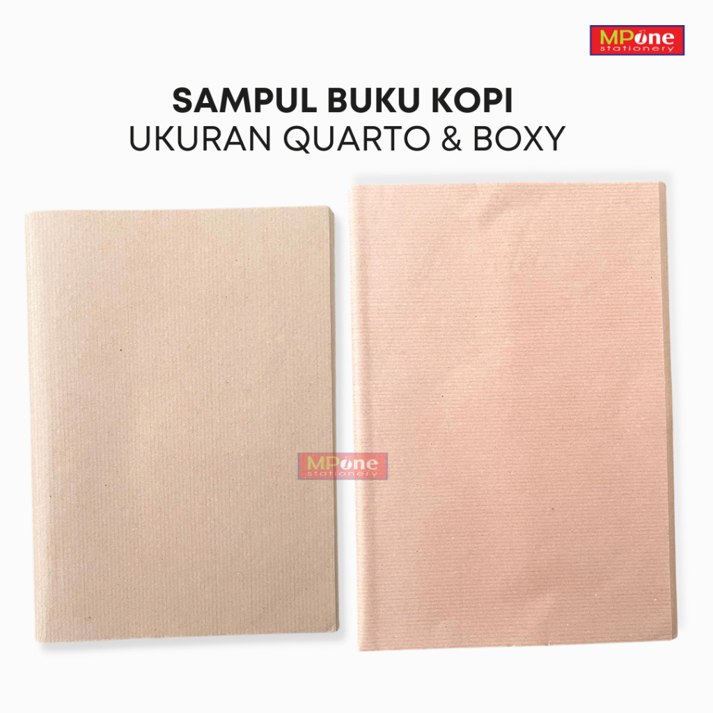 

Sampul Buku Kertas Kopi isi 50 lembar / Sampul Buku Samson Kopi Coklat Murah / Sampul Kopi Quarto dan Boxy