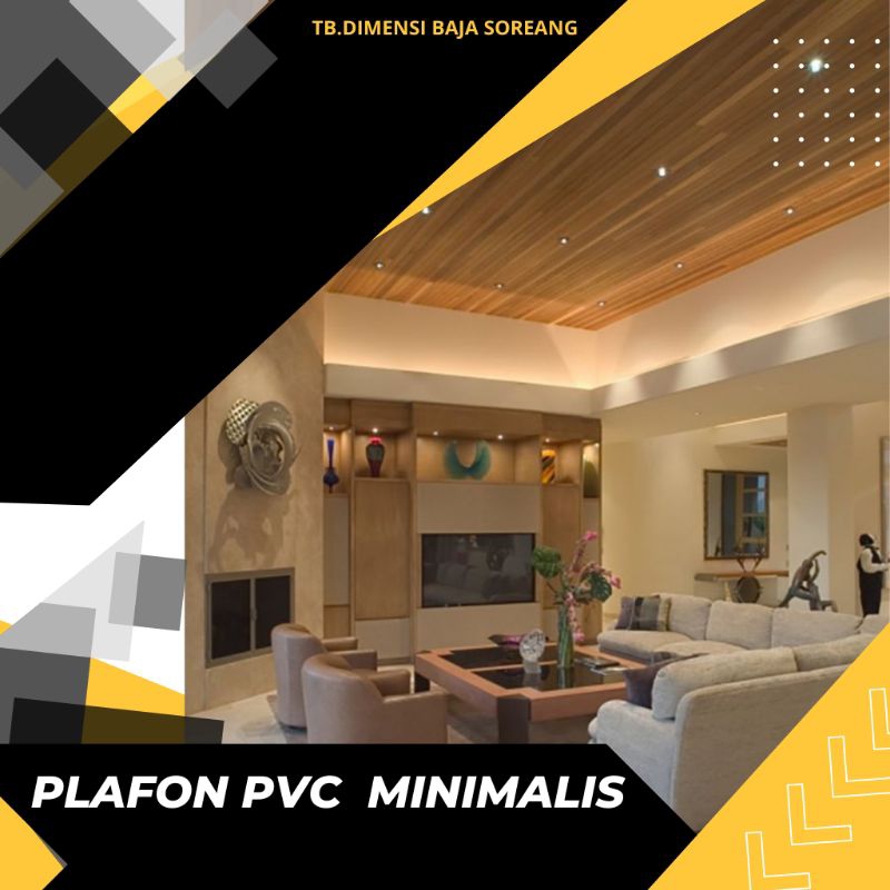 Plafon PVC Minimalis 20cm×4m×8mm