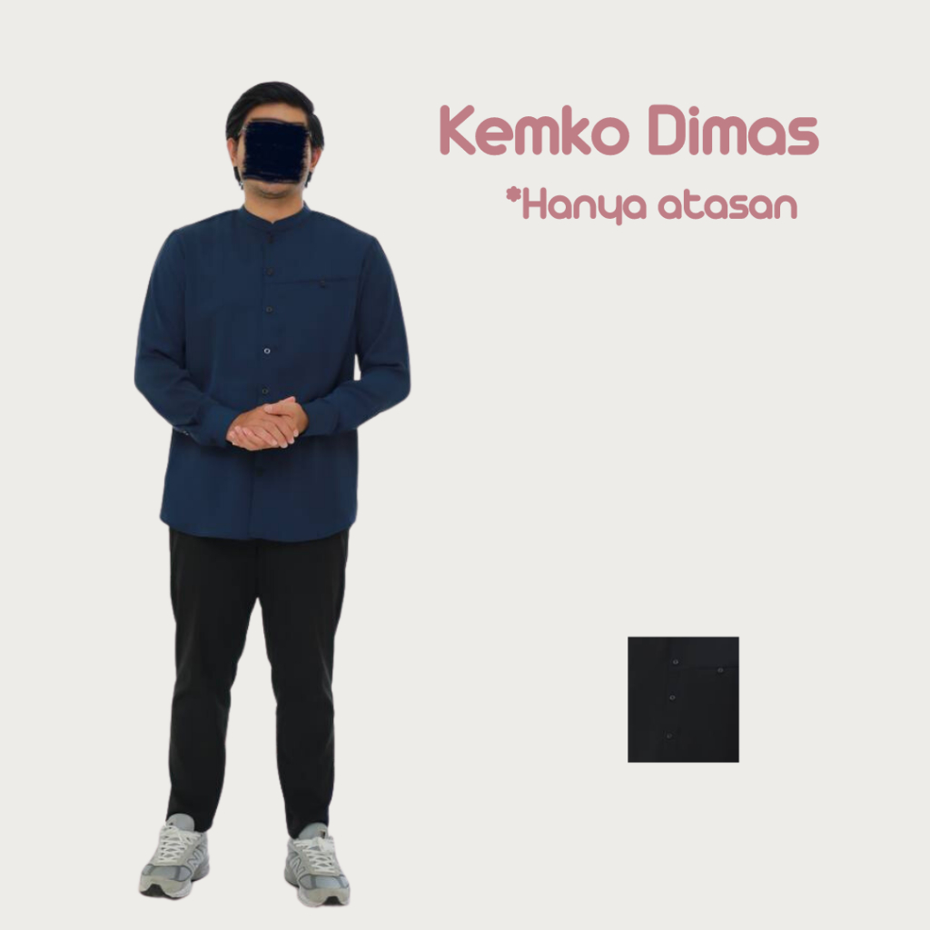 KEMEJA KOKO KEMKO POLOS DIMAS BY GHUMA SYARI