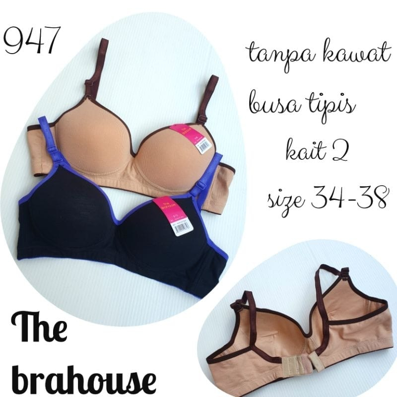 BRA THE BRAHOUSE 947 - Tanpa Kawat - Busa Tipis