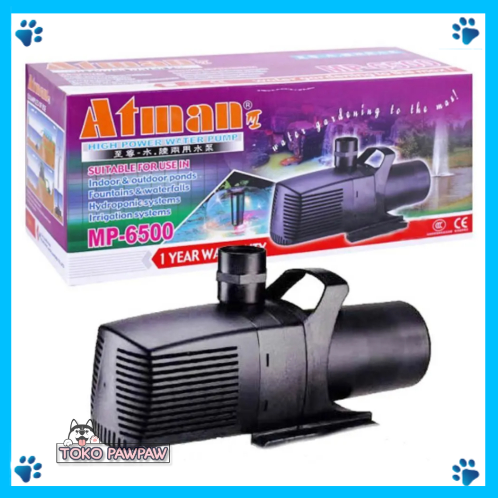 ATMAN MP-6500, MP-7500, MP-8500, MP-9500, MP-12000 Water Pump Filter Penyaring Akuarium Aquarium Pom