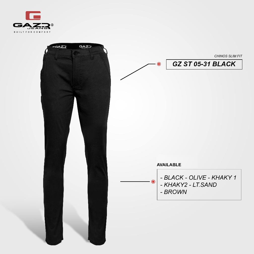 LONG PANT WOVEN CHINOS STRETCH GAZR (ST0531 )