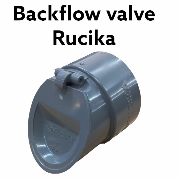 BACKFLOW VALVE PVC 3" RUCIKA