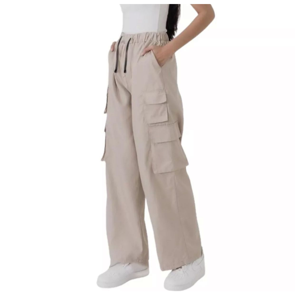 CELANA WANITA MINI POCKET CARGO PANTS | CELANA LOOSE WANITA BOYFRIEND