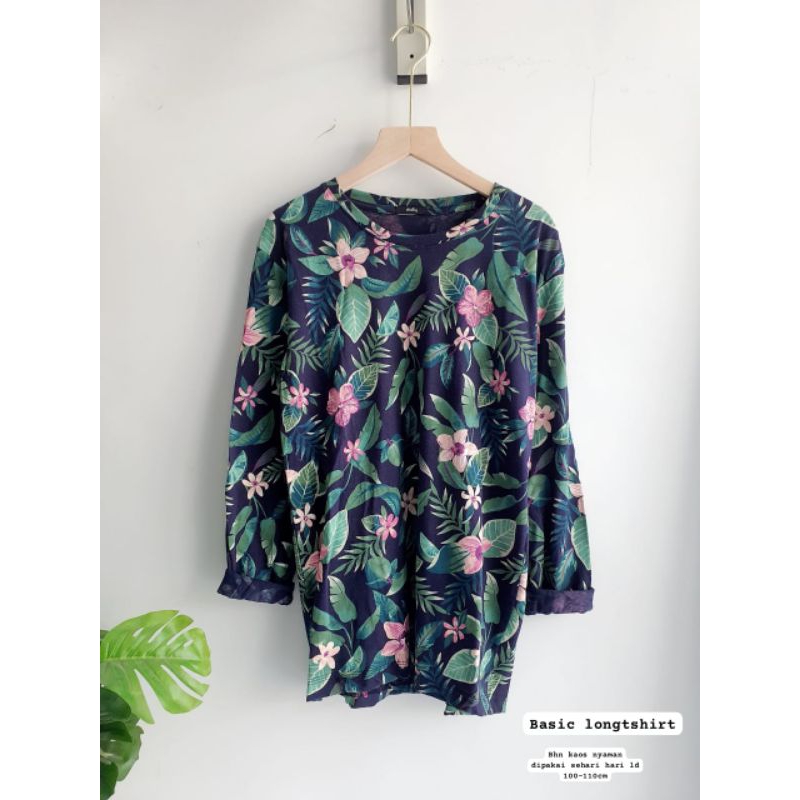 BASIC LONGSHIRT WANITA KAOS LENGAN PANJANG