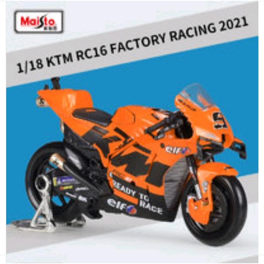 Diecast MotoGP KTM RC16 9 DANILO PETRUCCI miniatur Moto GP 1:18