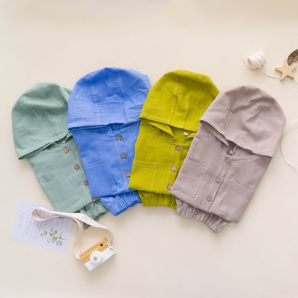 SET KENAN HOODIE SETELAN LINEN ANAK UNISEX 1-4 tahun Setelan Anak LakiLaki Setelan Anak Perempuan