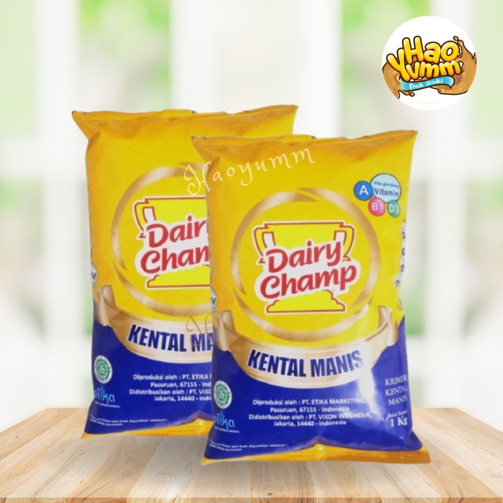 

EXPIRED JANUARI 2026 Dairy Champ Krimer Kental Manis 1kg kemasan refill [HAOYUMM]