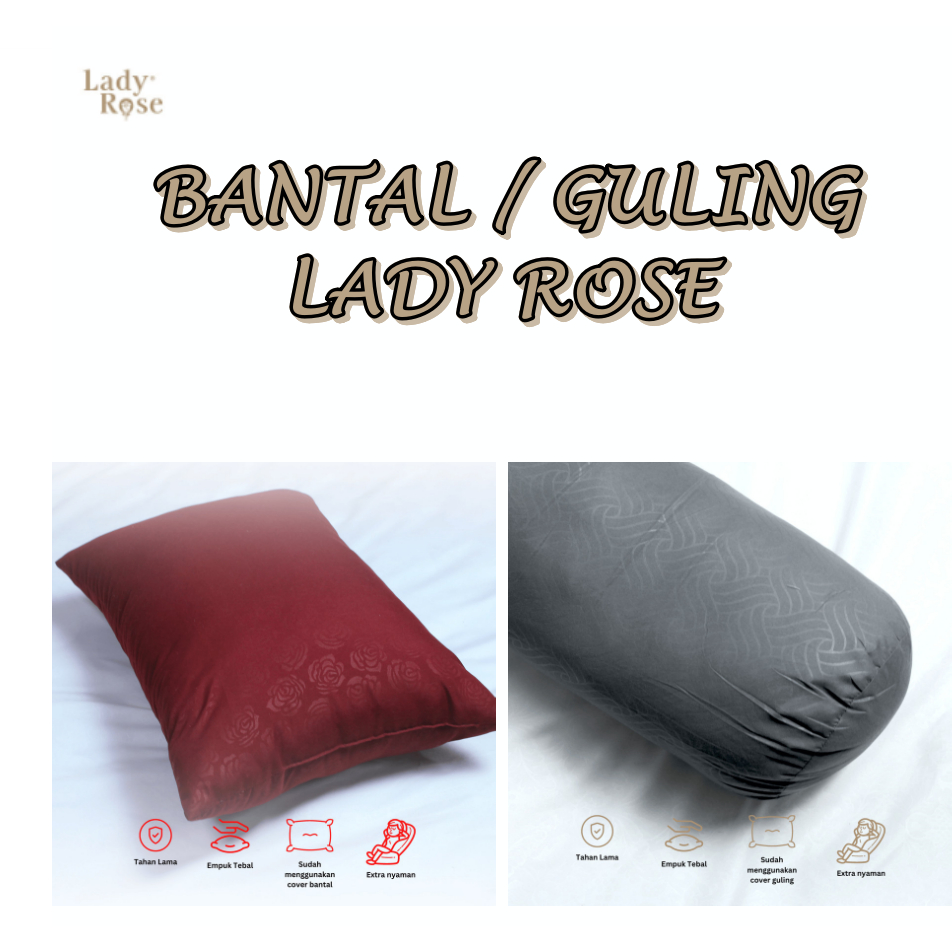 Lady Rose - Bantal Kepala / Guling Premium Terlaris pilihan