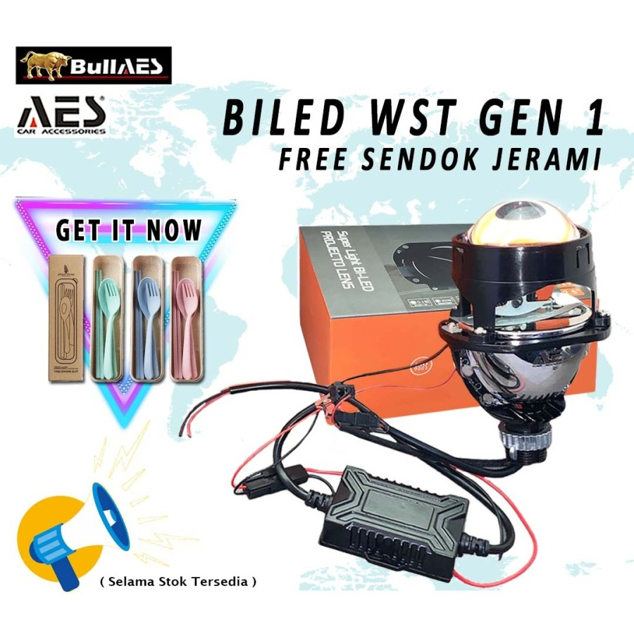 BILED AES WST 2.5 BLUELENS GEN 1 MERK AES Free Sendok Garpu