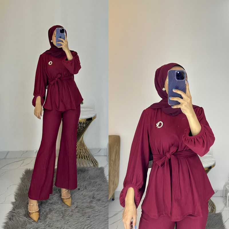 Set kenit plum