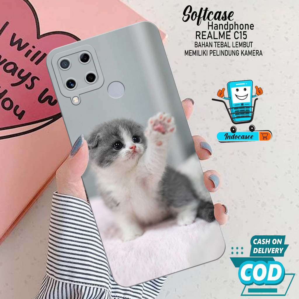 Case Hp Softcase Realme C15 Case Hp Realme C15 Silikon Hp Realme C15 Casing Realme C15 Motif Cartoon