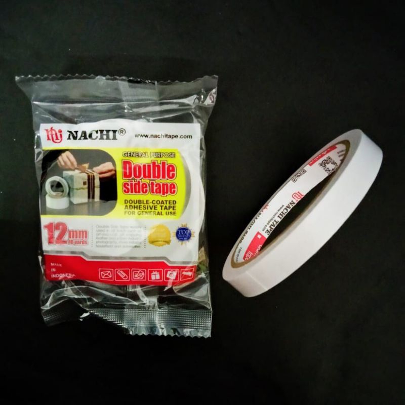 

Isolasi Double Tape Nachi 12mm / lakban bolak balik (12 pcs)