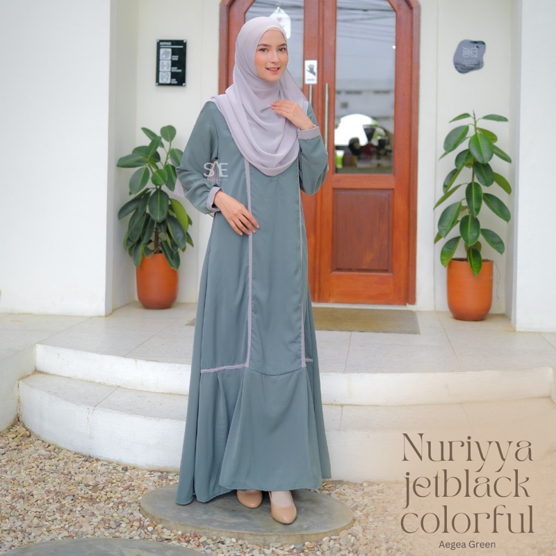 GAMIS NURIYYA JETBLACK COLORFUL BY SIMPLY OF AEGEA SAE