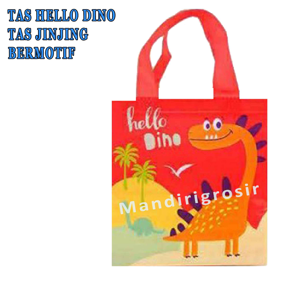 Tas Plastik * Tas Jinjing * Tas Motif Serbaguna * Tas Hello Dino