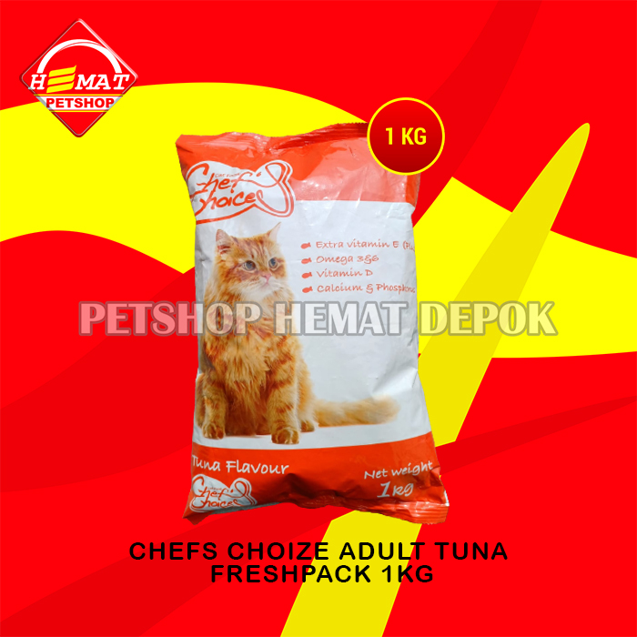 Makanan Kucing Chef Choice Adult Cat Food Fresh Pack 1 KG