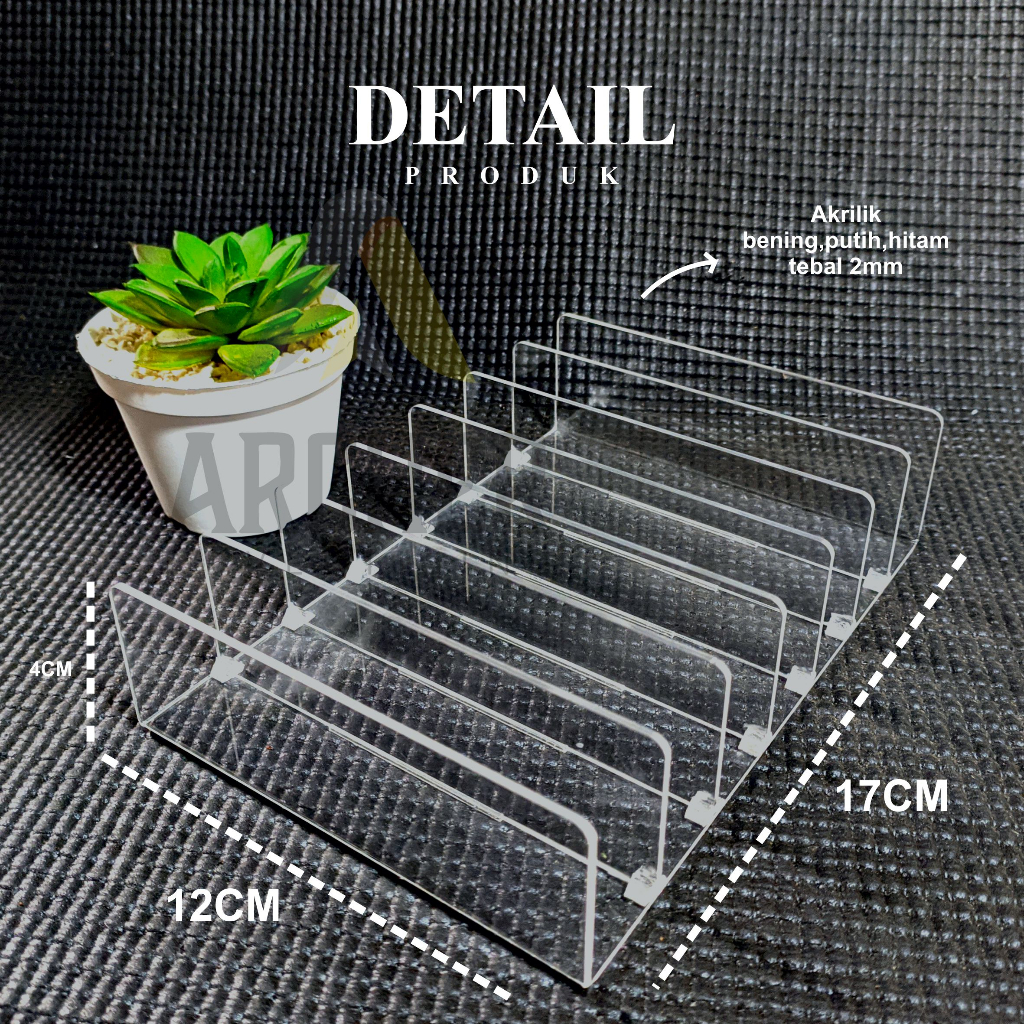 ORGANIZER RAK KOSMETIK GRID TEMPAT PENYIMPANAN MAKE UP KOSMETIK AKRILIK