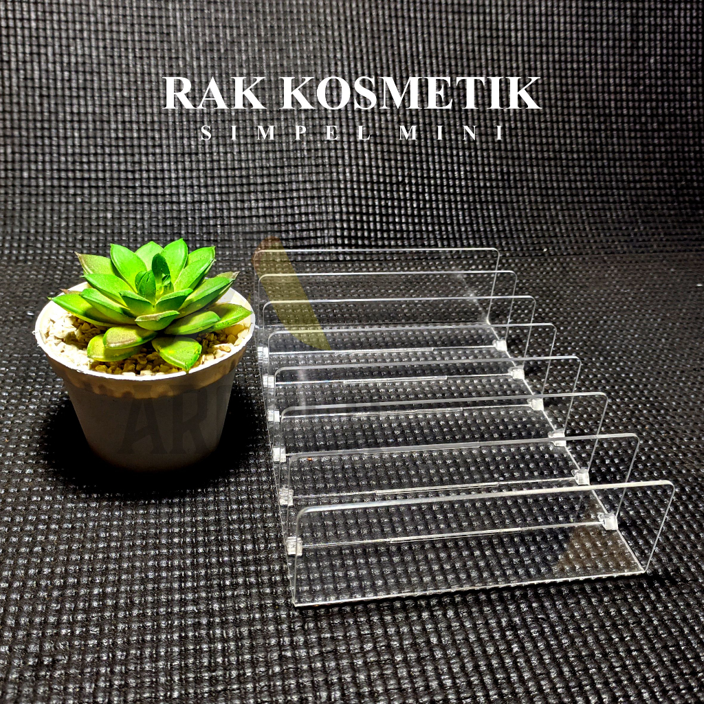 ORGANIZER RAK KOSMETIK GRID TEMPAT PENYIMPANAN MAKE UP KOSMETIK AKRILIK