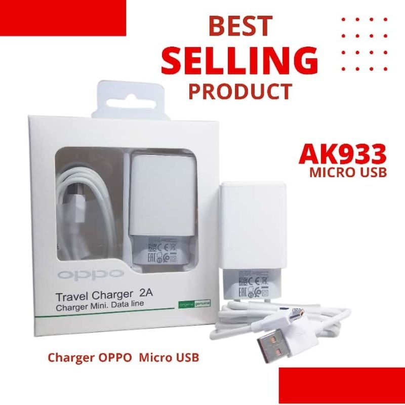 Charger Oppo AK 933 2.0A 10W ♧ Micro USB